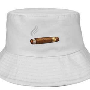 HEAD GEAR BASIC WHITE BUCKET HAT